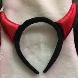 Shiny Red Devil Horns Headband